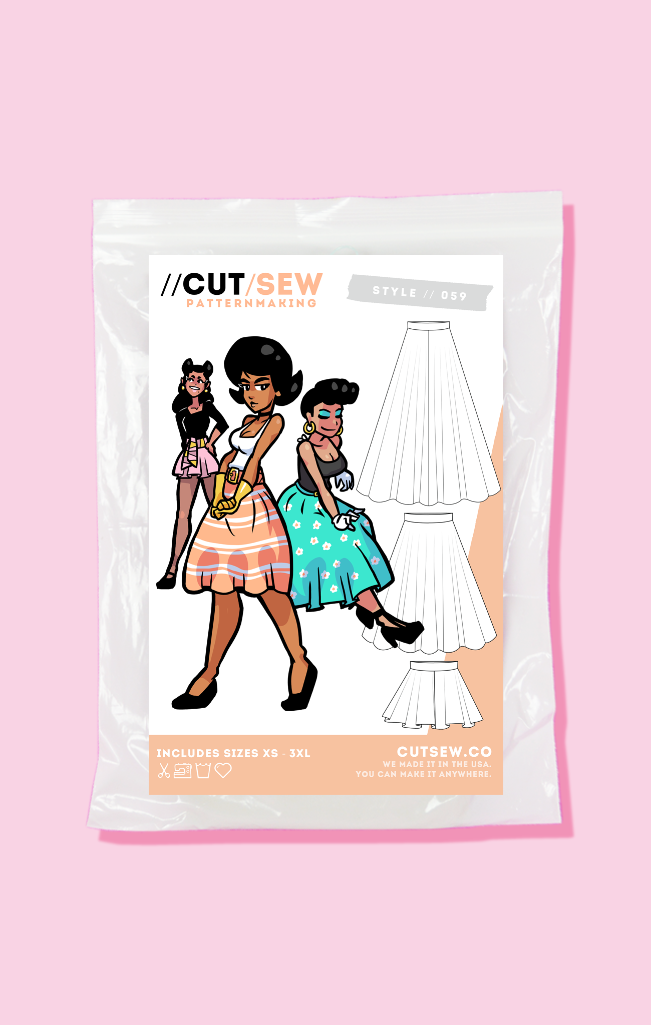 CUT/SEW Circle Skirts Beginner Friendly Sewing Patterns