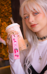 Kawaii Japanese Drinks Aesthetic Keychain