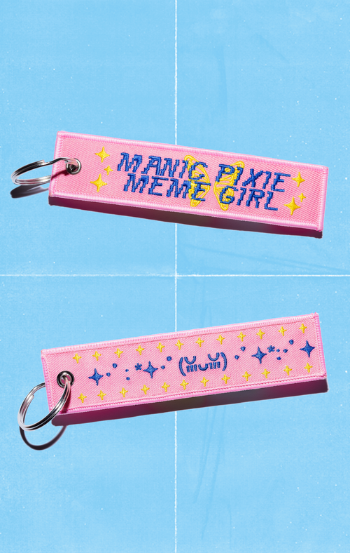 Manic Pixie Meme Girl Kawaii Flight Keychain - CUT/SEW