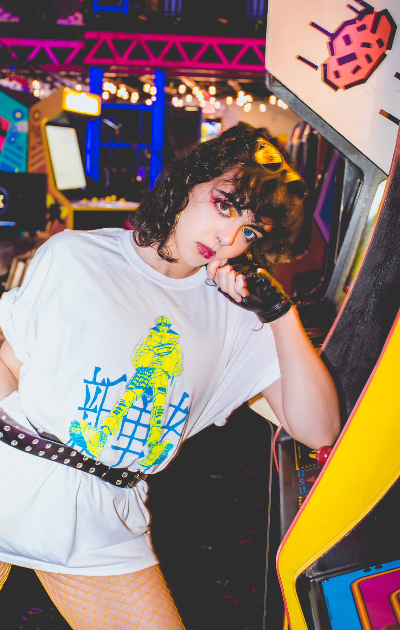 CUT/SEW Memory Lame Neon Shonen Tee
