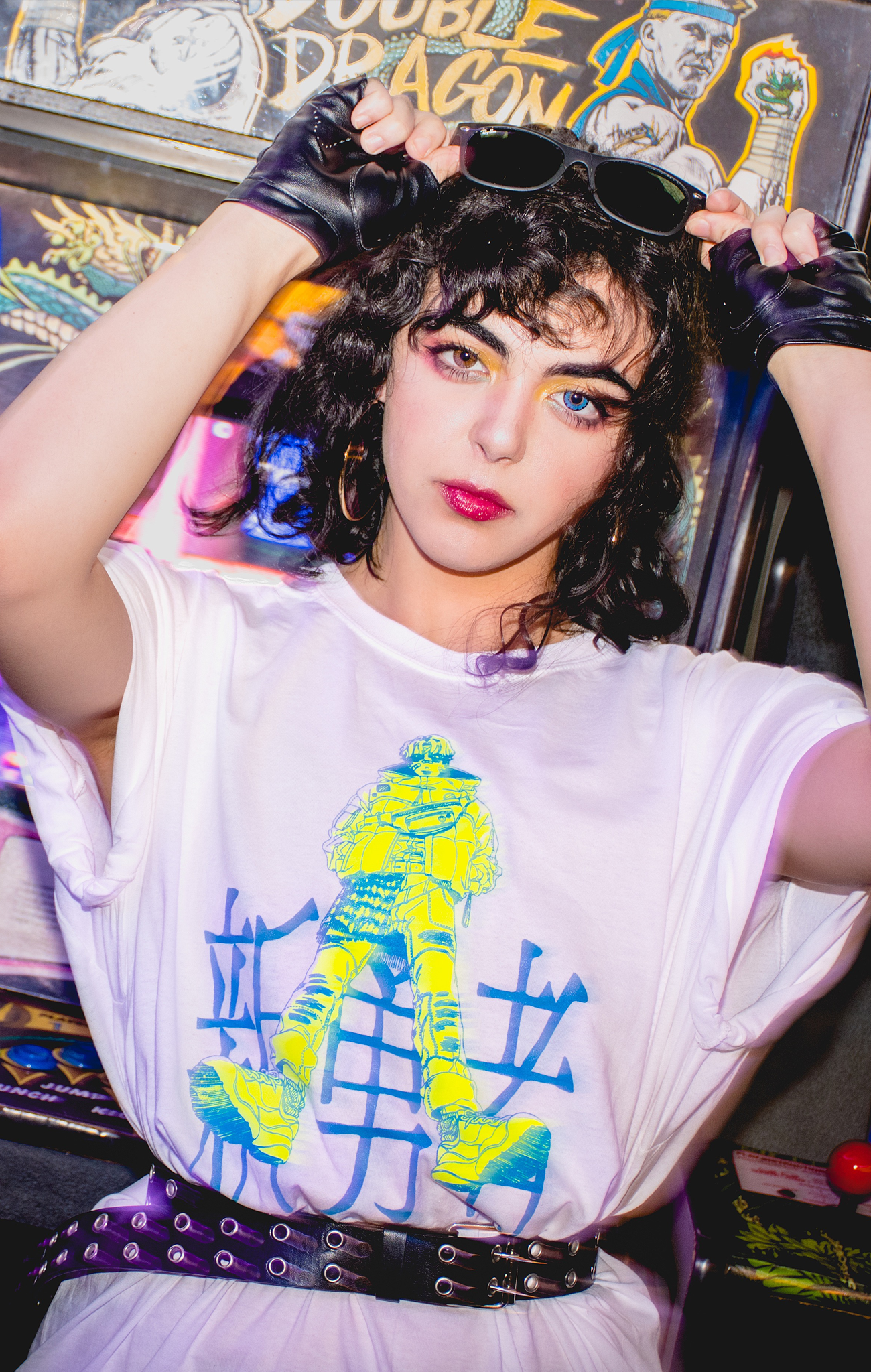CUT/SEW Memory Lame Neon Shonen Tee